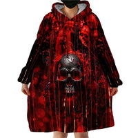 If You Kick Me When I'm Down You Better Pray I Don't Get Up Skull Wearable Blanket Hoodie - Wonder Print Shop