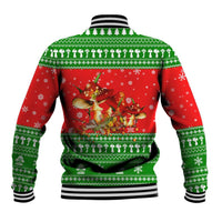 Amazing Mushroom Christmas Yall Christmas Baseball Jacket Xmas Holiday Patterns - Wonder Print Shop