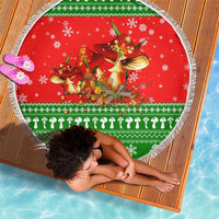 Amazing Mushroom Christmas Yall Christmas Beach Blanket Xmas Holiday Patterns - Wonder Print Shop
