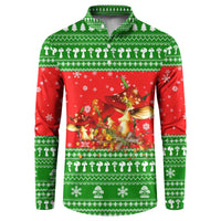 Amazing Mushroom Christmas Yall Christmas Button Sweatshirt Xmas Holiday Patterns - Wonder Print Shop
