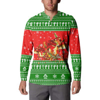 Amazing Mushroom Christmas Yall Christmas Button Sweatshirt Xmas Holiday Patterns - Wonder Print Shop