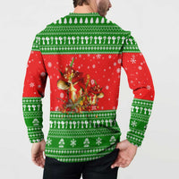 Amazing Mushroom Christmas Yall Christmas Button Sweatshirt Xmas Holiday Patterns - Wonder Print Shop
