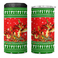 Amazing Mushroom Christmas Yall Christmas 4 in 1 Can Cooler Tumbler Xmas Holiday Patterns - Wonder Print Shop