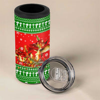Amazing Mushroom Christmas Yall Christmas 4 in 1 Can Cooler Tumbler Xmas Holiday Patterns - Wonder Print Shop