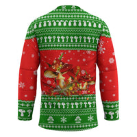 Amazing Mushroom Christmas Yall Christmas Hockey Jersey Xmas Holiday Patterns - Wonder Print Shop
