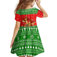 Amazing Mushroom Christmas Yall Christmas Kid Short Sleeve Dress Xmas Holiday Patterns - Wonder Print Shop