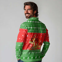 Amazing Mushroom Christmas Yall Christmas Long Sleeve Polo Shirt Xmas Holiday Patterns - Wonder Print Shop