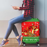 Amazing Mushroom Christmas Yall Christmas Luggage Cover Xmas Holiday Patterns - Wonder Print Shop