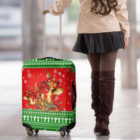 Amazing Mushroom Christmas Yall Christmas Luggage Cover Xmas Holiday Patterns - Wonder Print Shop