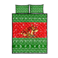 Amazing Mushroom Christmas Yall Christmas Quilt Bed Set Xmas Holiday Patterns - Wonder Print Shop
