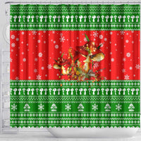 Amazing Mushroom Christmas Yall Christmas Shower Curtain Xmas Holiday Patterns - Wonder Print Shop