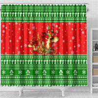 Amazing Mushroom Christmas Yall Christmas Shower Curtain Xmas Holiday Patterns - Wonder Print Shop