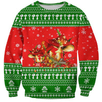 Amazing Mushroom Christmas Yall Christmas Sweatshirt Xmas Holiday Patterns - Wonder Print Shop