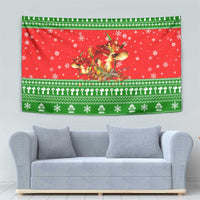 Amazing Mushroom Christmas Yall Christmas Tapestry Xmas Holiday Patterns - Wonder Print Shop