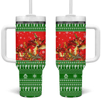 Amazing Mushroom Christmas Yall Christmas Tumbler With Handle Xmas Holiday Patterns - Wonder Print Shop