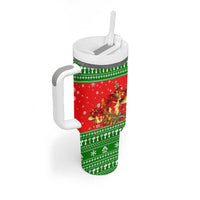 Amazing Mushroom Christmas Yall Christmas Tumbler With Handle Xmas Holiday Patterns - Wonder Print Shop