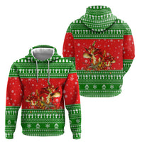 Amazing Mushroom Christmas Yall Christmas Zip Hoodie Xmas Holiday Patterns - Wonder Print Shop