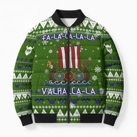 Amazing Viking Christmas Bomber Puffer Jacket Xmas Holiday Patterns - Wonder Print Shop