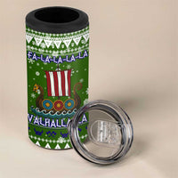 Amazing Viking Christmas 4 in 1 Can Cooler Tumbler Xmas Holiday Patterns - Wonder Print Shop