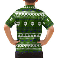 Amazing Viking Christmas Family Matching Tank Maxi Dress and Hawaiian Shirt Xmas Holiday Patterns - Wonder Print Shop