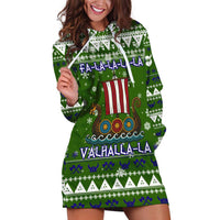Amazing Viking Christmas Hoodie Dress Xmas Holiday Patterns - Wonder Print Shop