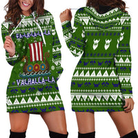 Amazing Viking Christmas Hoodie Dress Xmas Holiday Patterns - Wonder Print Shop