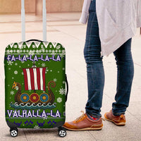 Amazing Viking Christmas Luggage Cover Xmas Holiday Patterns - Wonder Print Shop