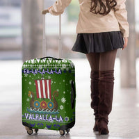 Amazing Viking Christmas Luggage Cover Xmas Holiday Patterns - Wonder Print Shop