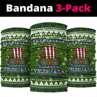 Amazing Viking Christmas Neck Gaiter Xmas Holiday Patterns - Wonder Print Shop