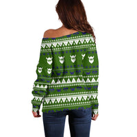 Amazing Viking Christmas Off Shoulder Sweater Xmas Holiday Patterns - Wonder Print Shop