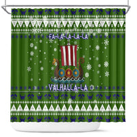Amazing Viking Christmas Shower Curtain Xmas Holiday Patterns - Wonder Print Shop