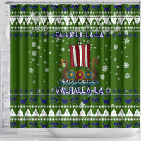 Amazing Viking Christmas Shower Curtain Xmas Holiday Patterns - Wonder Print Shop