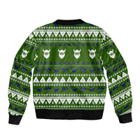 Amazing Viking Christmas Sleeve Zip Bomber Jacket Xmas Holiday Patterns - Wonder Print Shop