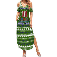 Amazing Viking Christmas Summer Maxi Dress Xmas Holiday Patterns - Wonder Print Shop