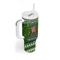 Amazing Viking Christmas Tumbler With Handle Xmas Holiday Patterns - Wonder Print Shop