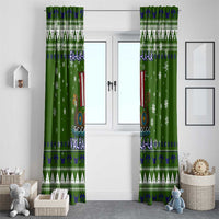 Amazing Viking Christmas Window Curtain Xmas Holiday Patterns - Wonder Print Shop
