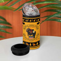 Americans Turkey Hunting Thanksgiving Christmas 4 in 1 Can Cooler Tumbler Xmas Holiday Patterns - Wonder Print Shop
