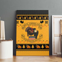 Americans Turkey Hunting Thanksgiving Christmas Canvas Wall Art Xmas Holiday Patterns - Wonder Print Shop