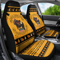 Americans Turkey Hunting Thanksgiving Christmas Car Seat Cover Xmas Holiday Patterns - Wonder Print Shop