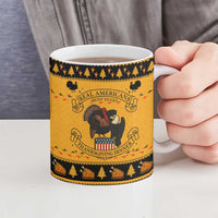Americans Turkey Hunting Thanksgiving Christmas Ceramic Mug Xmas Holiday Patterns - Wonder Print Shop