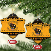Americans Turkey Hunting Thanksgiving Christmas Ceramic Ornament Xmas Holiday Patterns - Wonder Print Shop