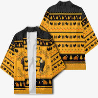 Americans Turkey Hunting Thanksgiving Christmas Kimono Xmas Holiday Patterns - Wonder Print Shop