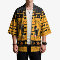 Americans Turkey Hunting Thanksgiving Christmas Kimono Xmas Holiday Patterns - Wonder Print Shop