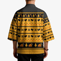 Americans Turkey Hunting Thanksgiving Christmas Kimono Xmas Holiday Patterns - Wonder Print Shop