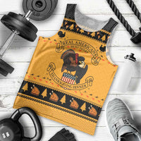 Americans Turkey Hunting Thanksgiving Christmas Men Tank Top Xmas Holiday Patterns - Wonder Print Shop
