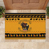 Americans Turkey Hunting Thanksgiving Christmas Rubber Doormat Xmas Holiday Patterns - Wonder Print Shop