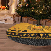 Americans Turkey Hunting Thanksgiving Christmas Tree Skirt Xmas Holiday Patterns - Wonder Print Shop