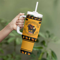 Americans Turkey Hunting Thanksgiving Christmas Tumbler With Handle Xmas Holiday Patterns - Wonder Print Shop