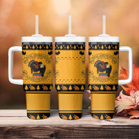 Americans Turkey Hunting Thanksgiving Christmas Tumbler With Handle Xmas Holiday Patterns - Wonder Print Shop