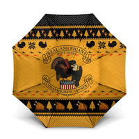 Americans Turkey Hunting Thanksgiving Christmas Umbrella Xmas Holiday Patterns - Wonder Print Shop